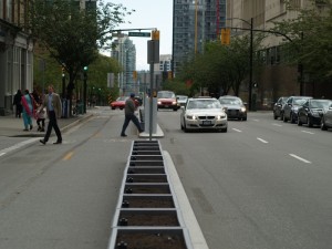 Cars and Pedestrians, but no bikes. 